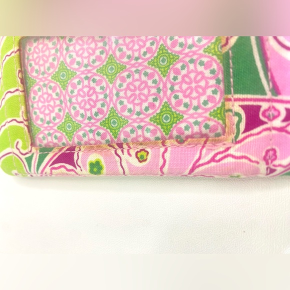Vera Bradley Zip ID holder coin purse wallet retired "Pinwheel Pink" pattern - Picture 11 of 11